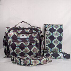 Ju-Ju-Be Floral Patterned Women's Bag - Purple and Gray